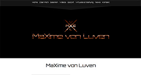 Neue Webseite für MaXime von Luven Neue Webseite für MaXime von Luven